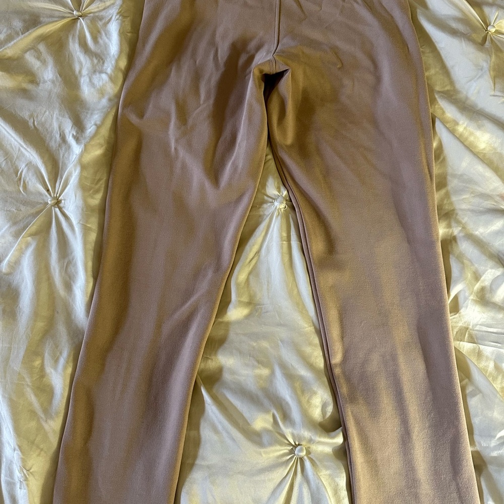 Tan Straight Leg Pants with Classic Design